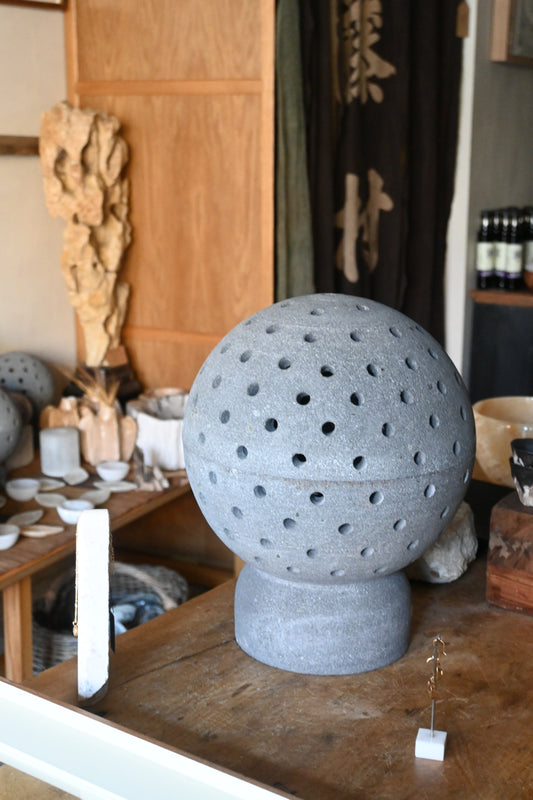 Giant Volcanic Stone Incense Burner