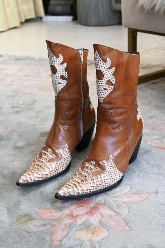 Italian 90s Cowboy Boots