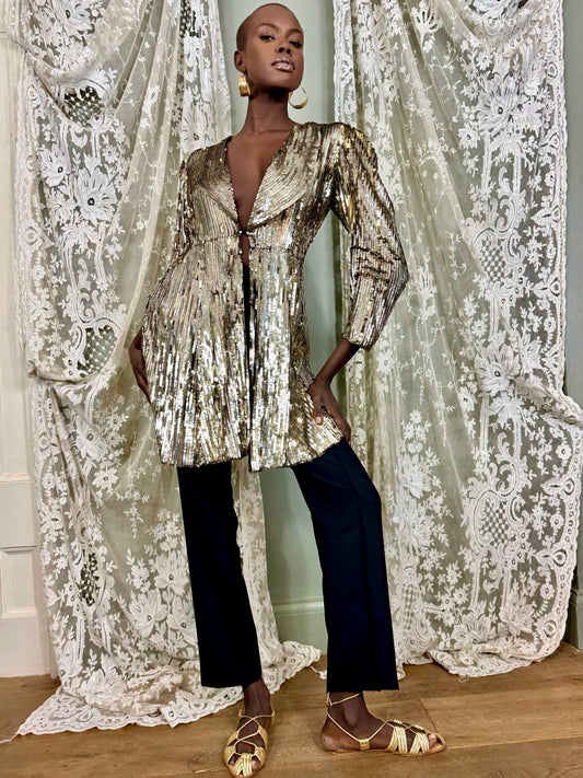 Vintage 1920s Sequins Coat