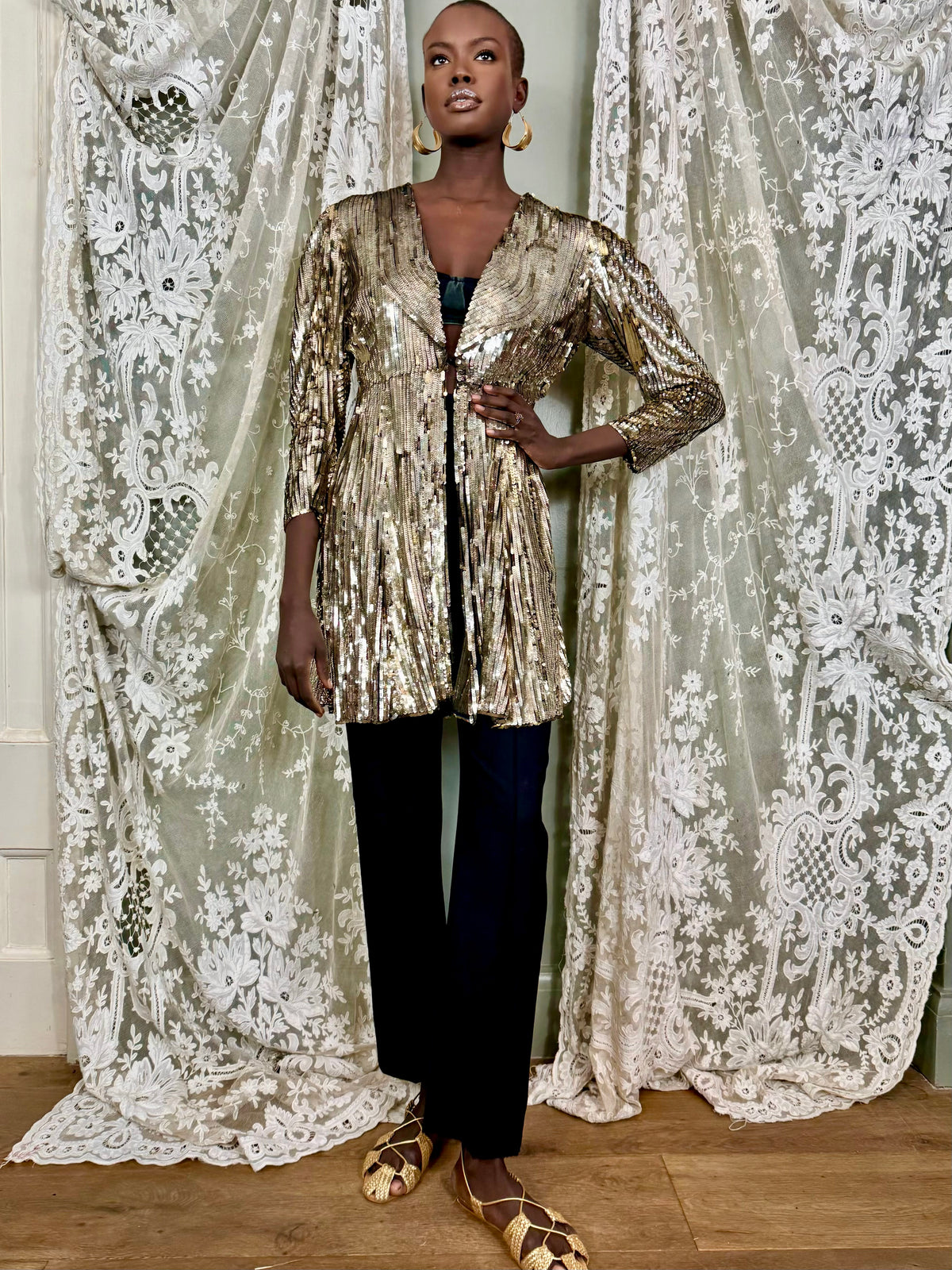 Vintage 1920s Sequins Coat