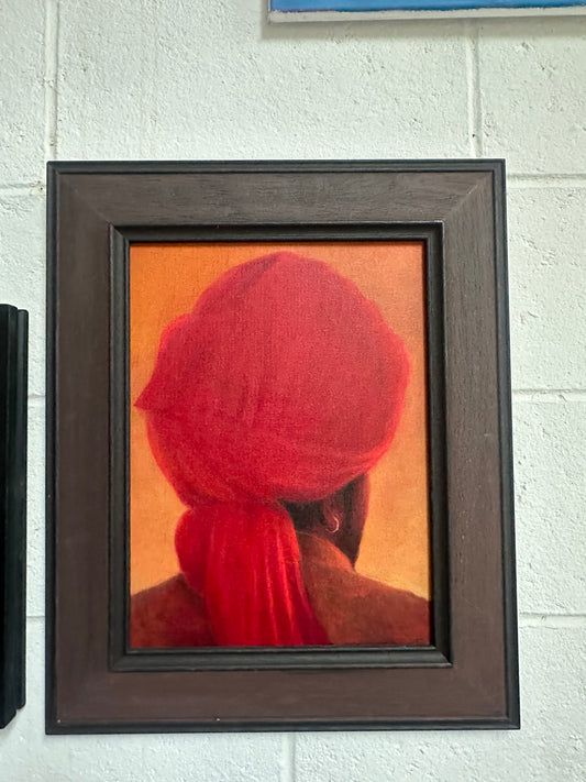 Red Turban, Ochre Jacket