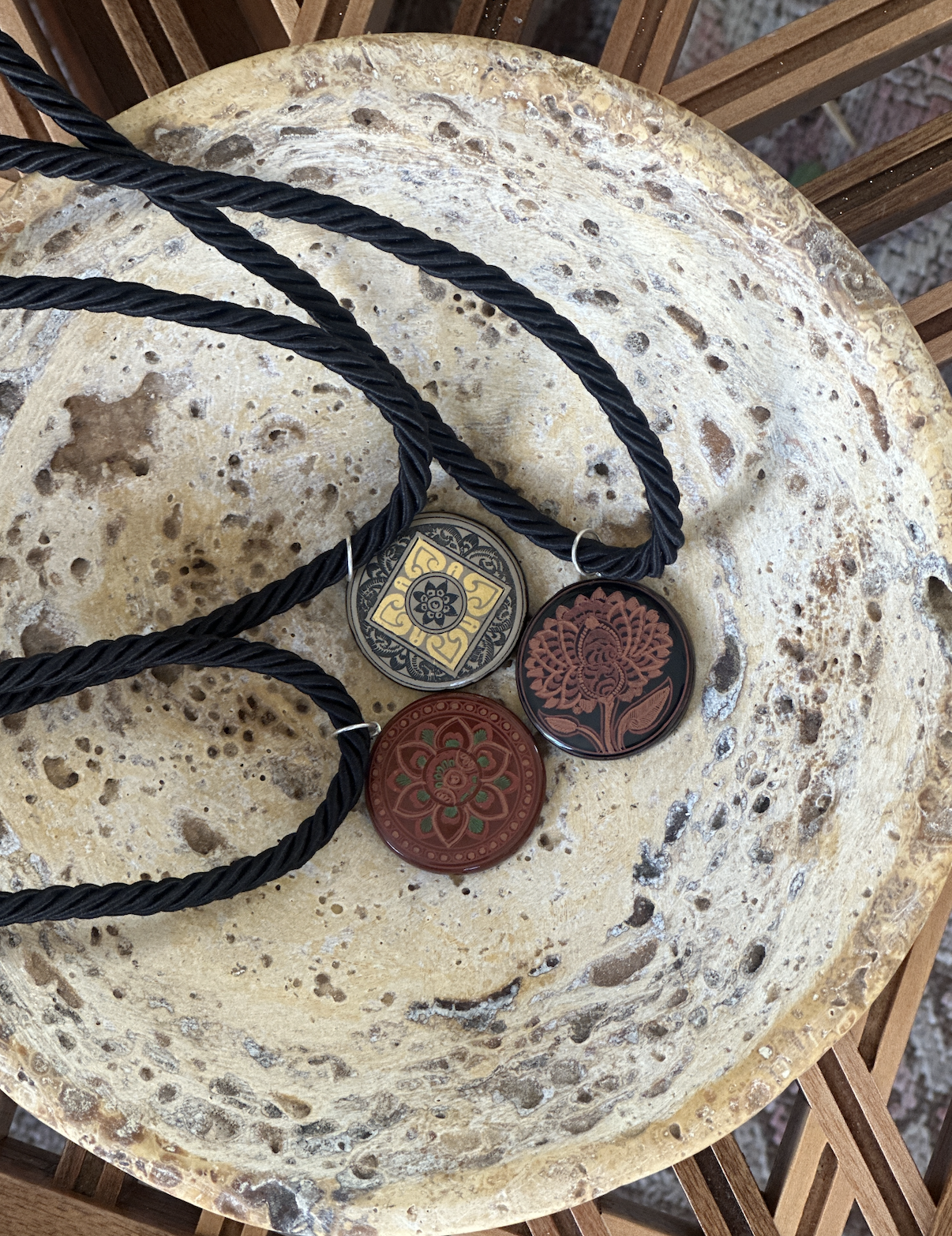 Lotus Lacquer Pendant