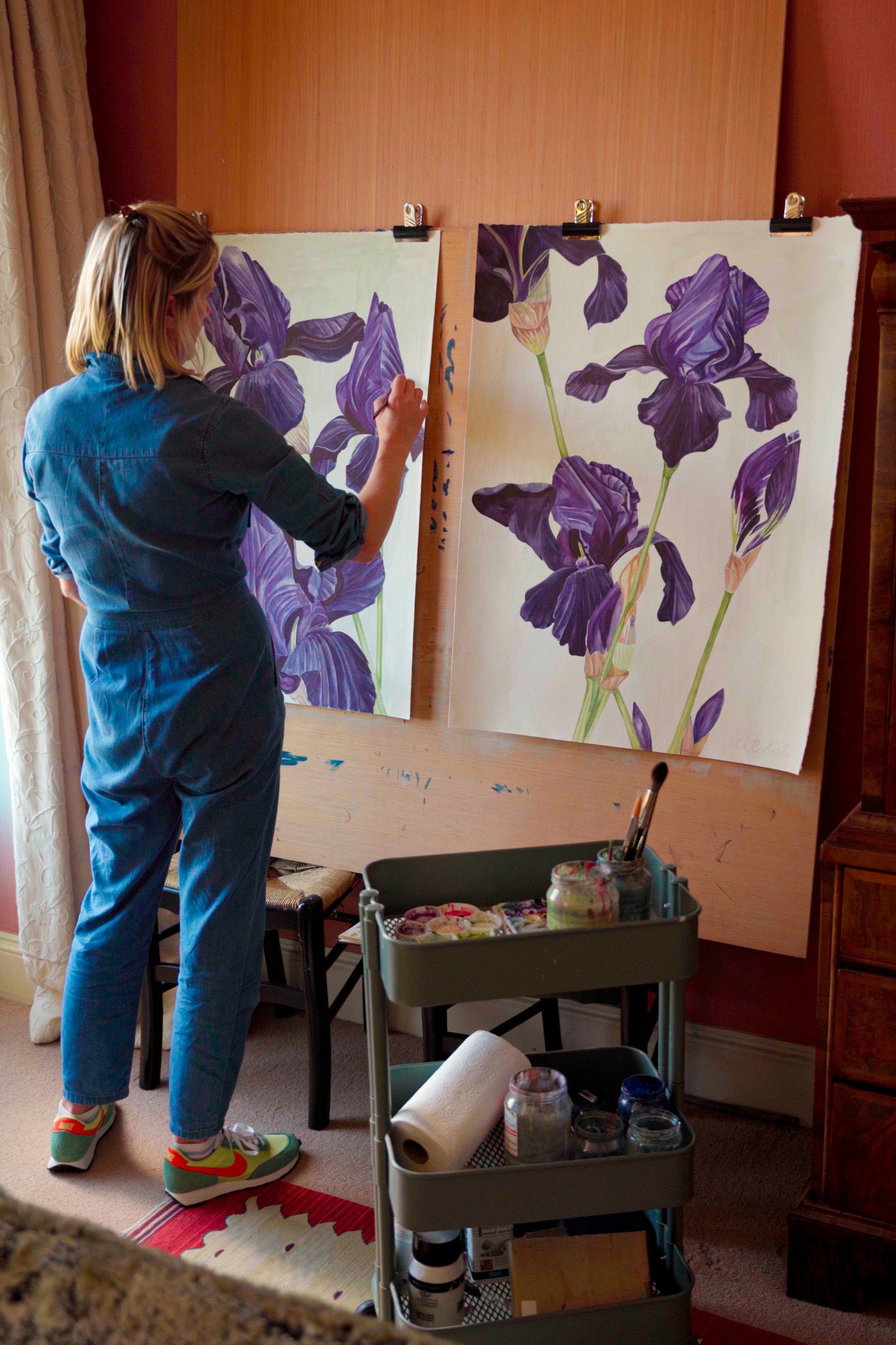 Flourish of Large Irises Superstition 1