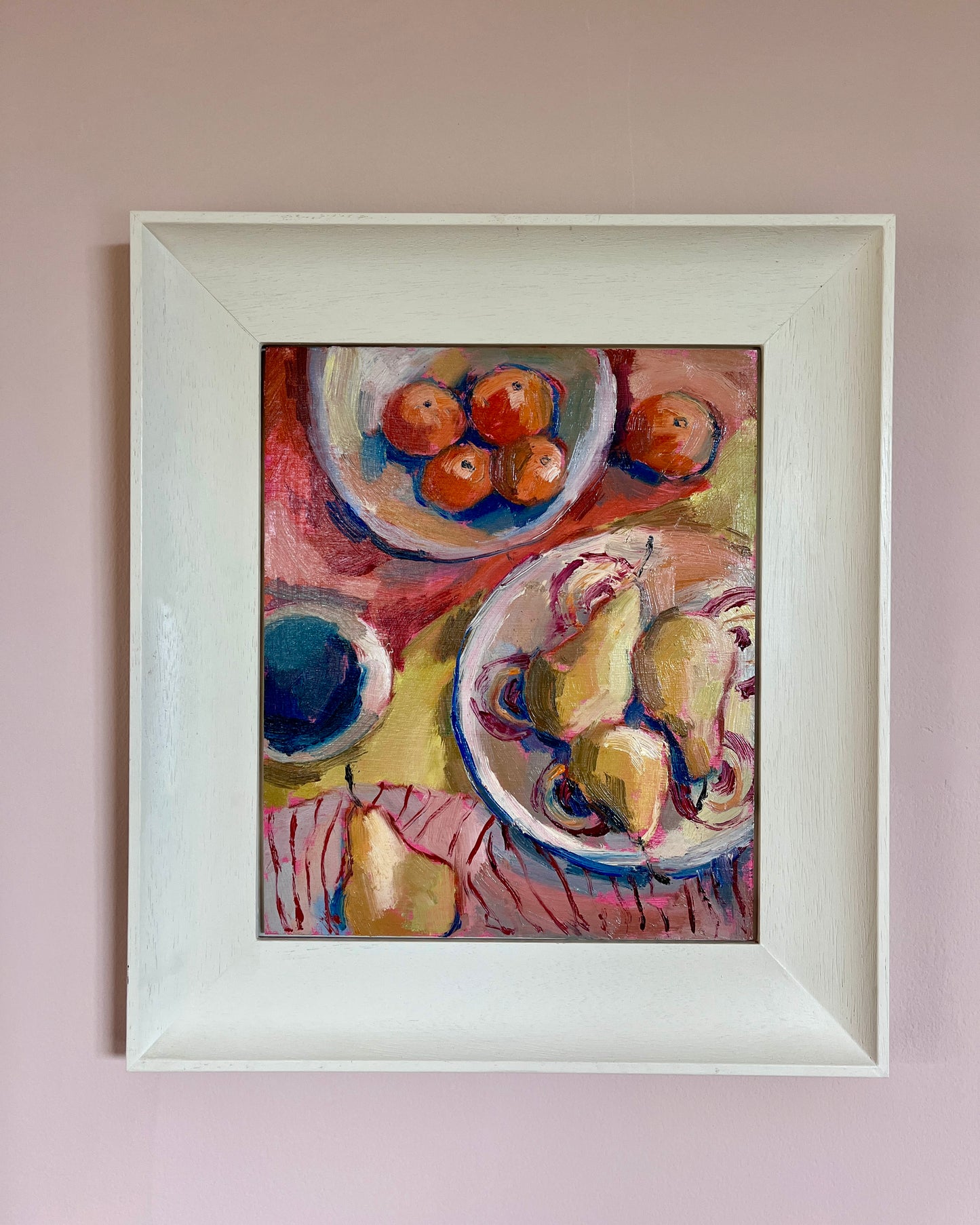 Pears, Clementines & Blue Bowl