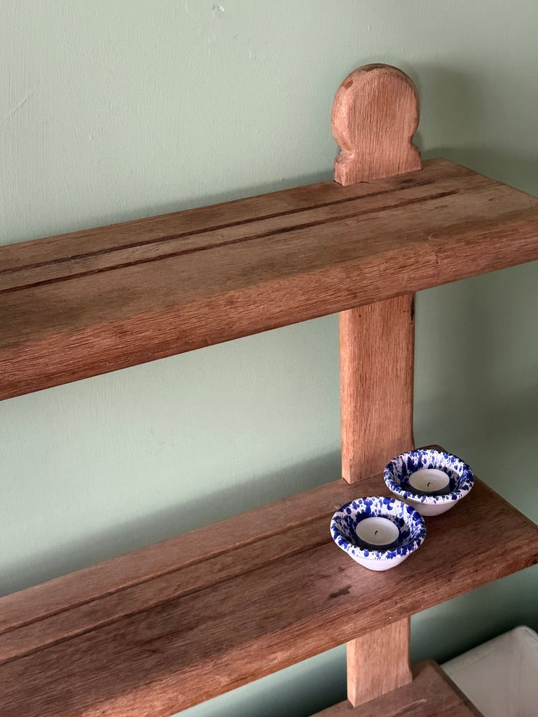 Antique Oak Wooden Shelves
