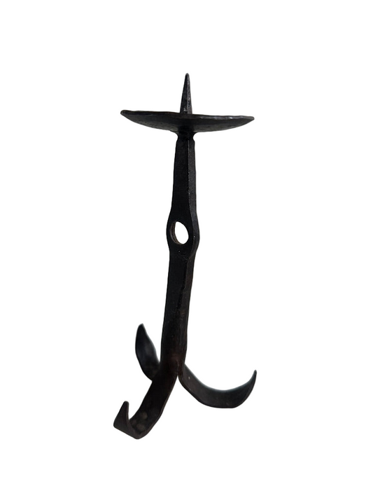 Antique Iron Candlestick Holder