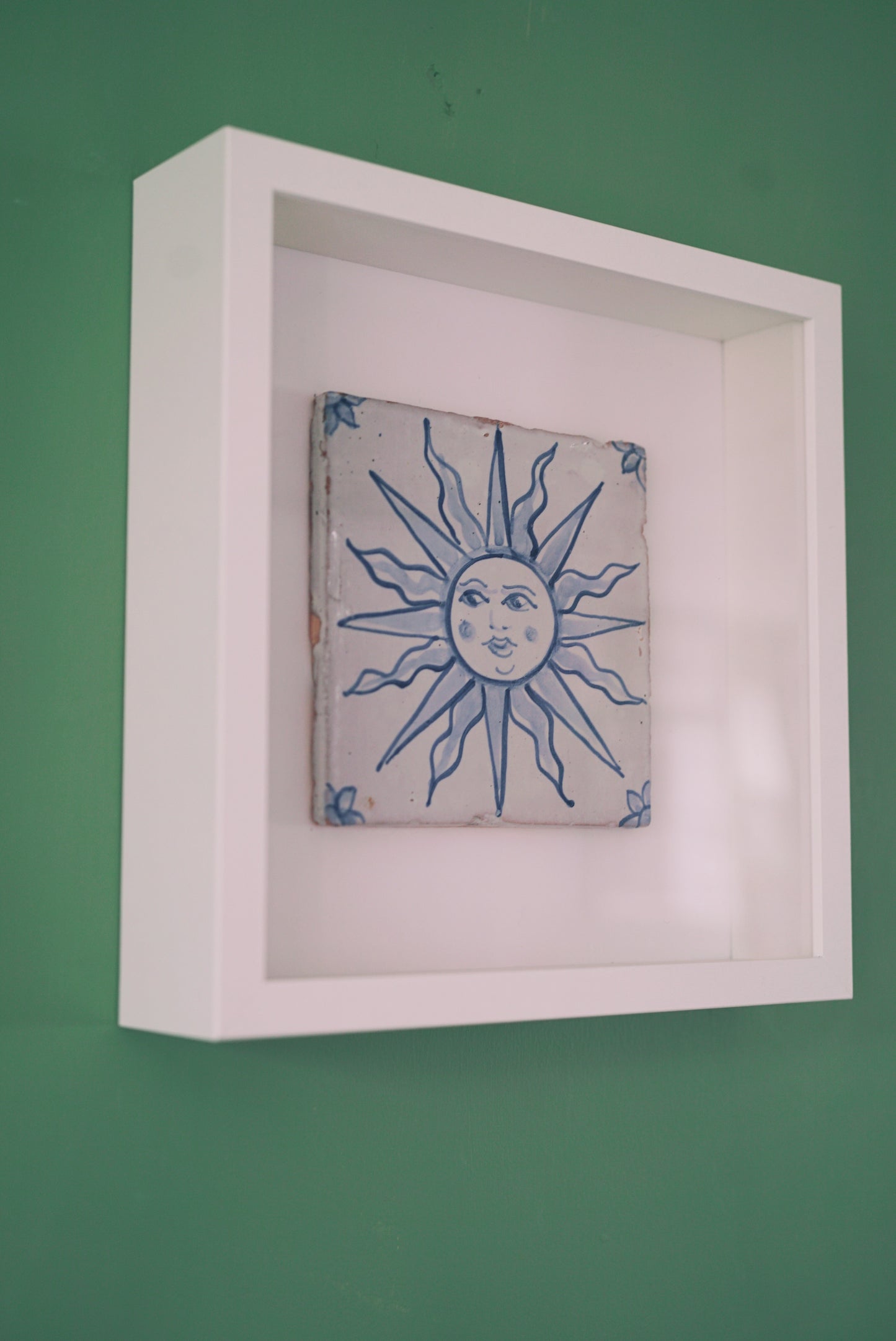 Handcrafted Portuguese Sun Tile – Framed