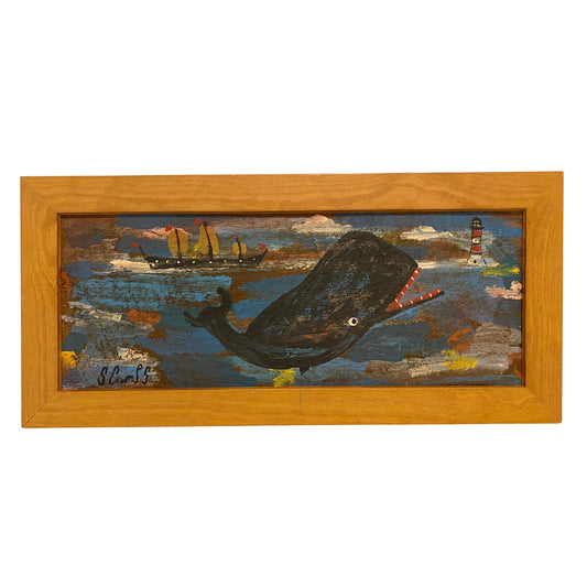 Sea-worn Long Whale Painting