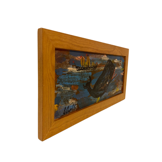 Sea-worn Long Whale Painting