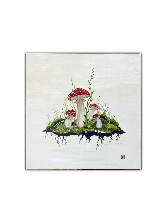 Fly Agaric On a Mossy Bed