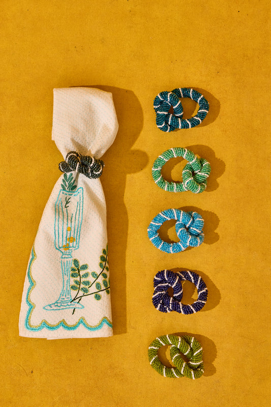 Rope Beaded Napkins (Set of 6)