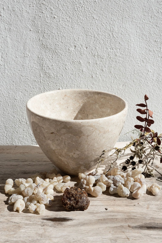 Sacred Libation Bowl in Marble
