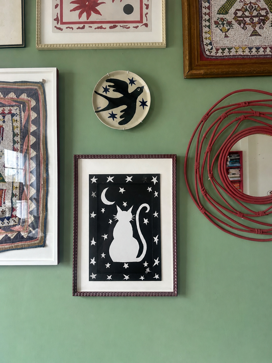 Black Cat Print