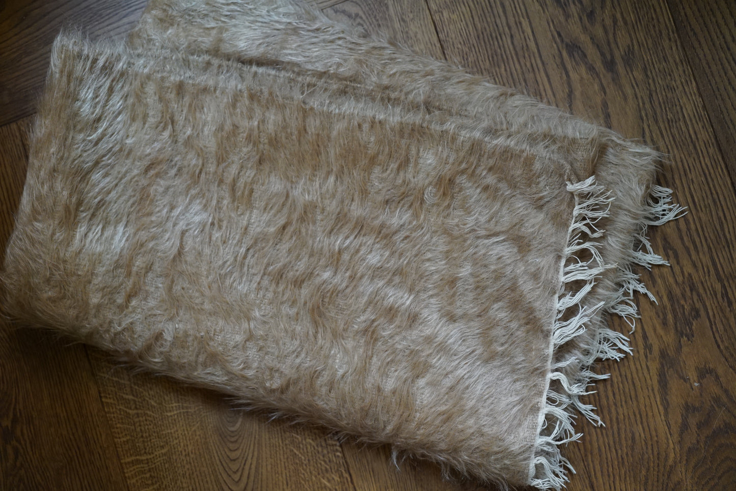 Vintage Goat Hair Blanket