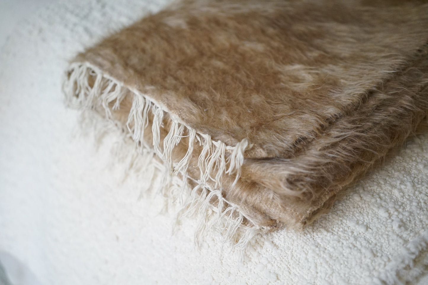 Vintage Goat Hair Blanket