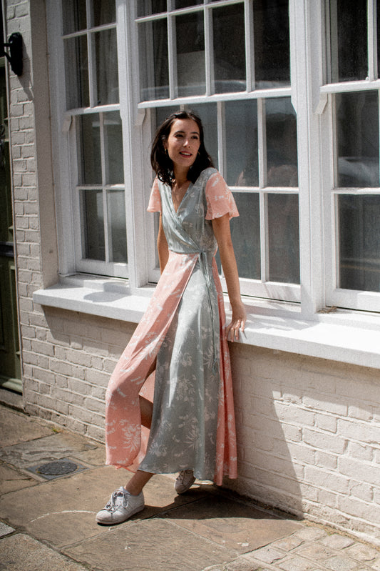 Angel Pastel Silk Dress