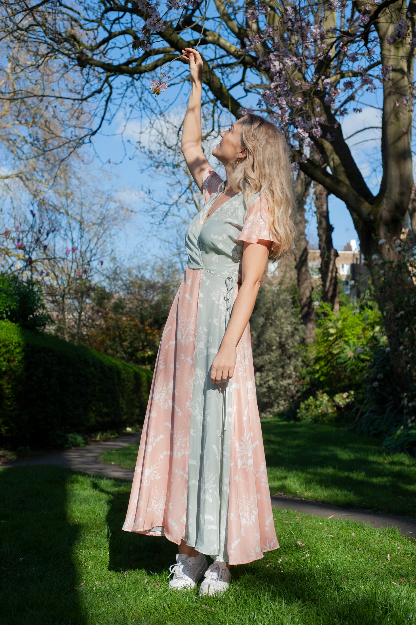 Angel Pastel Silk Dress