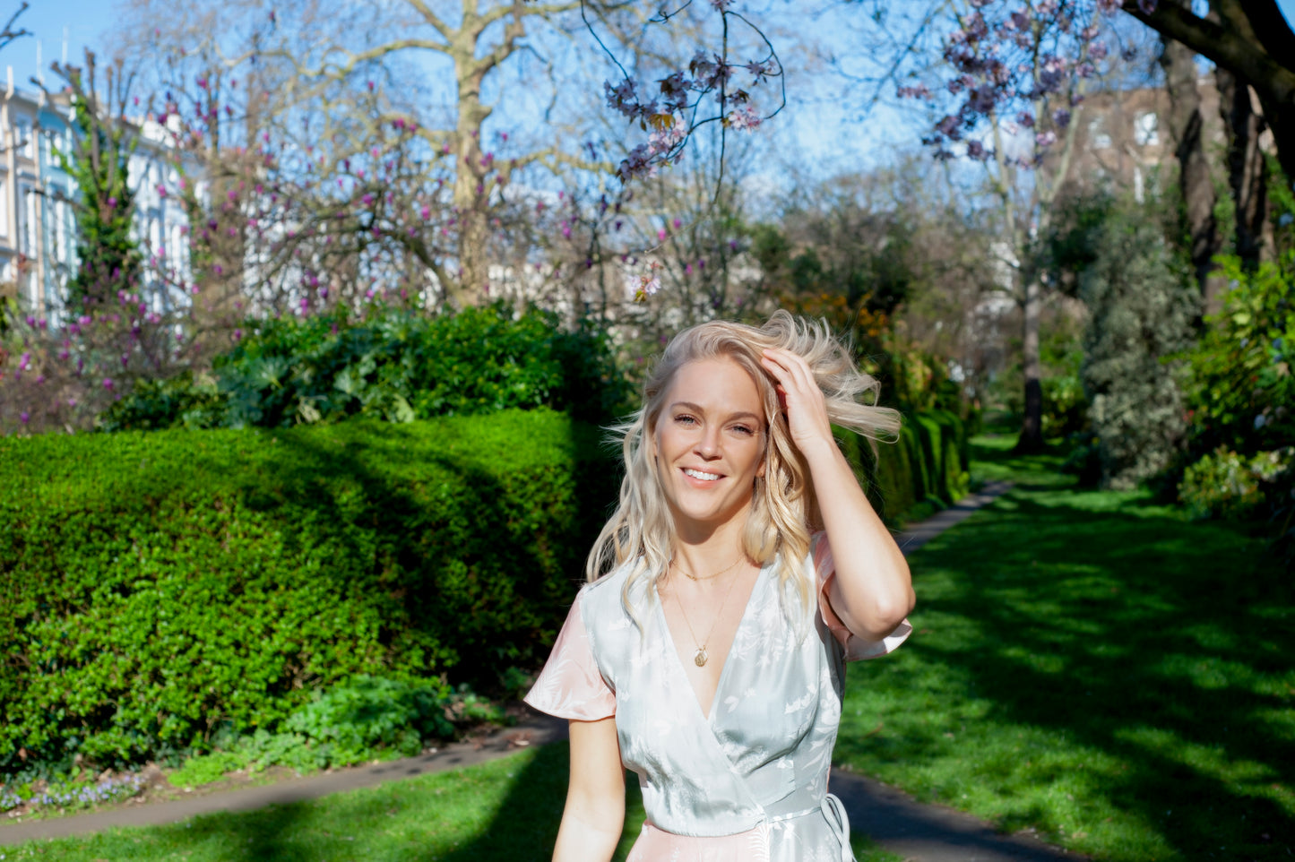 Angel Pastel Silk Dress