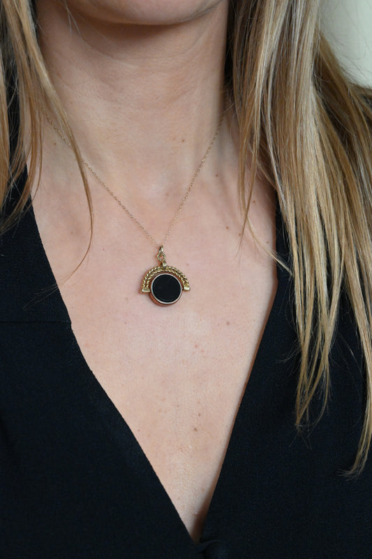 Swivel Pendant with Bloodstone