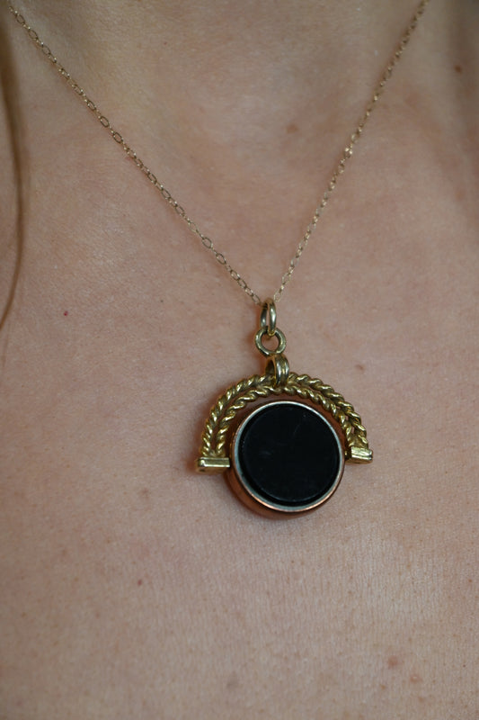 Swivel Pendant with Bloodstone
