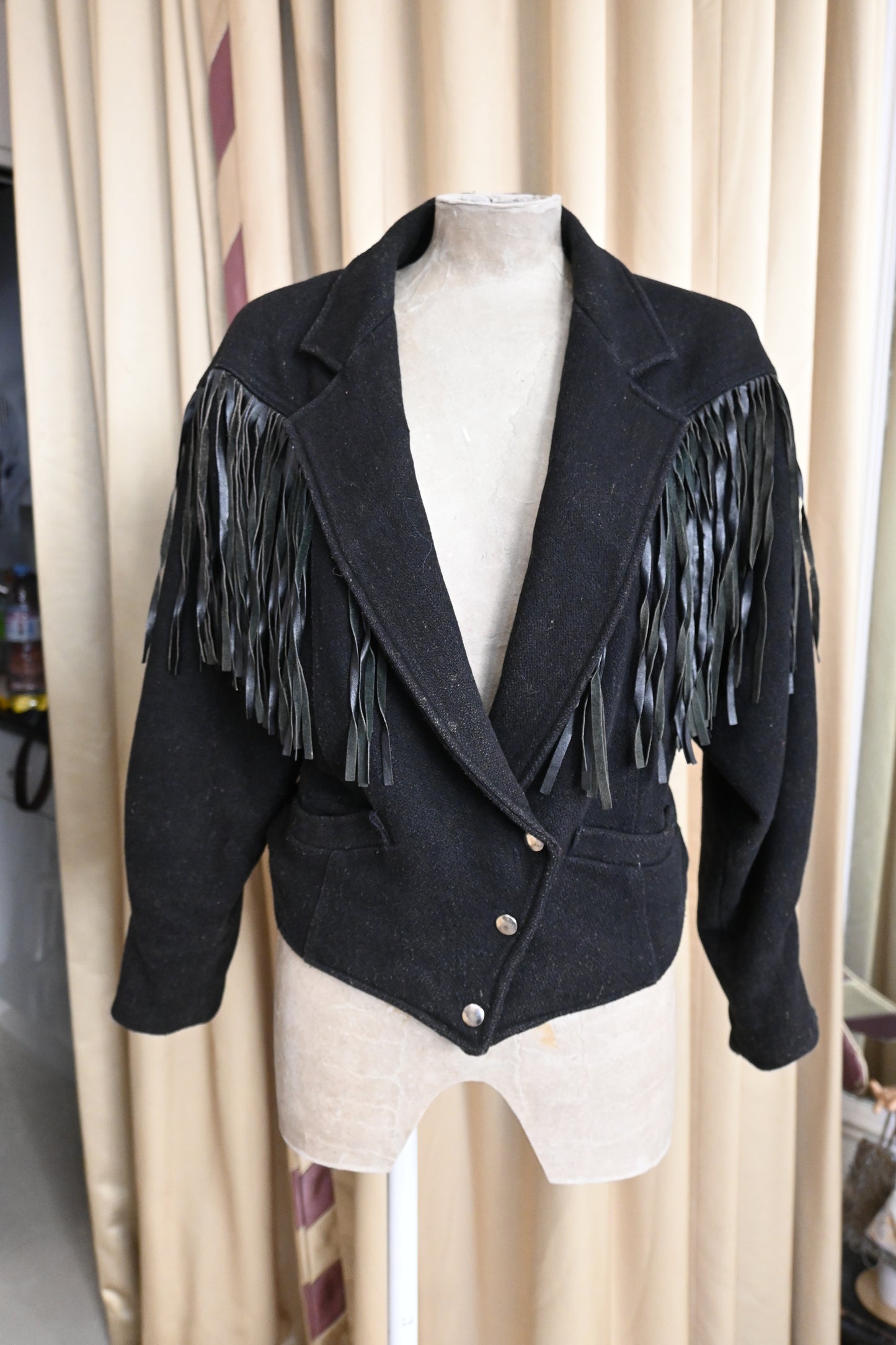 Fringe Wool Jacket