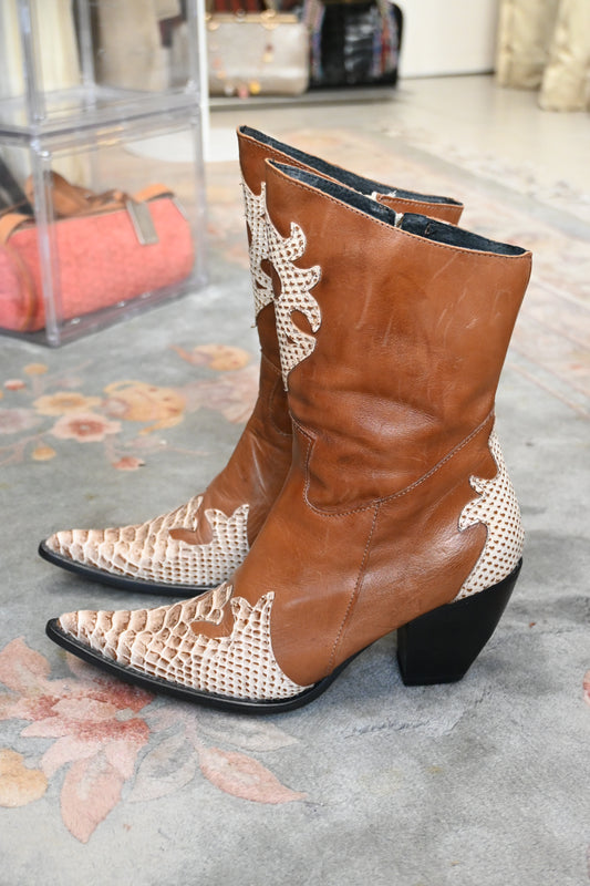 Italian 90s Cowboy Boots