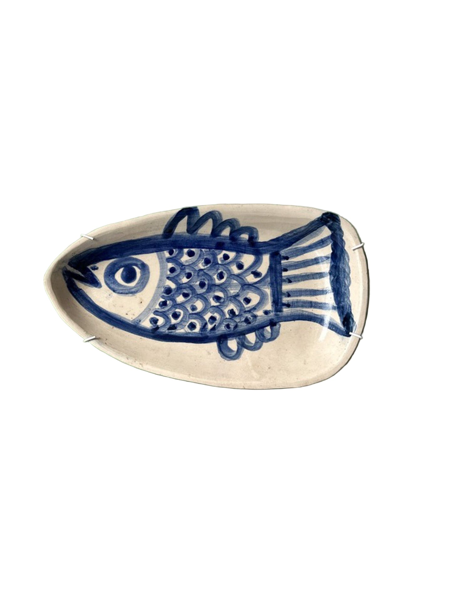 Cerulean Fish Plate by Margo Glaister Orford
