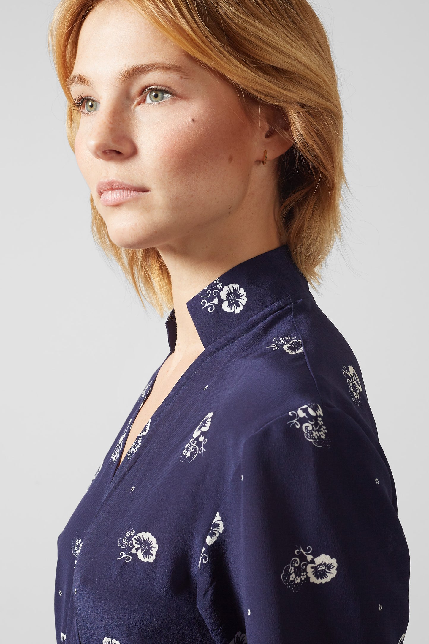 Monarch Long Silk Wrap Dress – Long Sleeve, 100% Silk