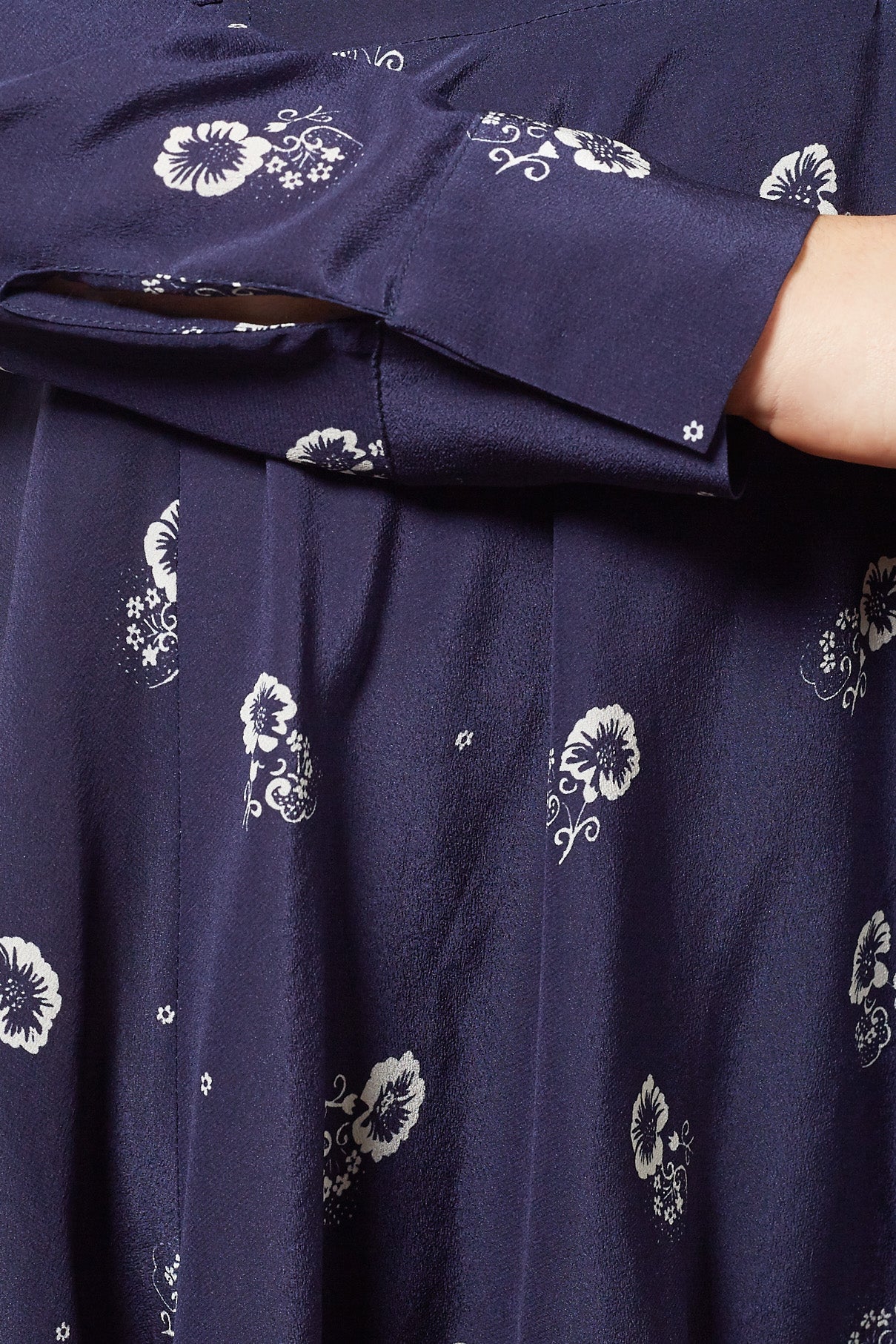Monarch Long Silk Wrap Dress – Long Sleeve, 100% Silk