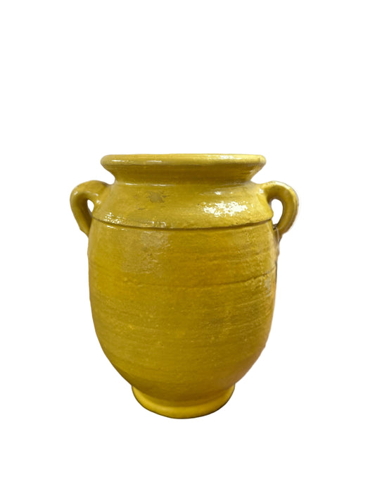 Yellow Glazed Terracotta Jar