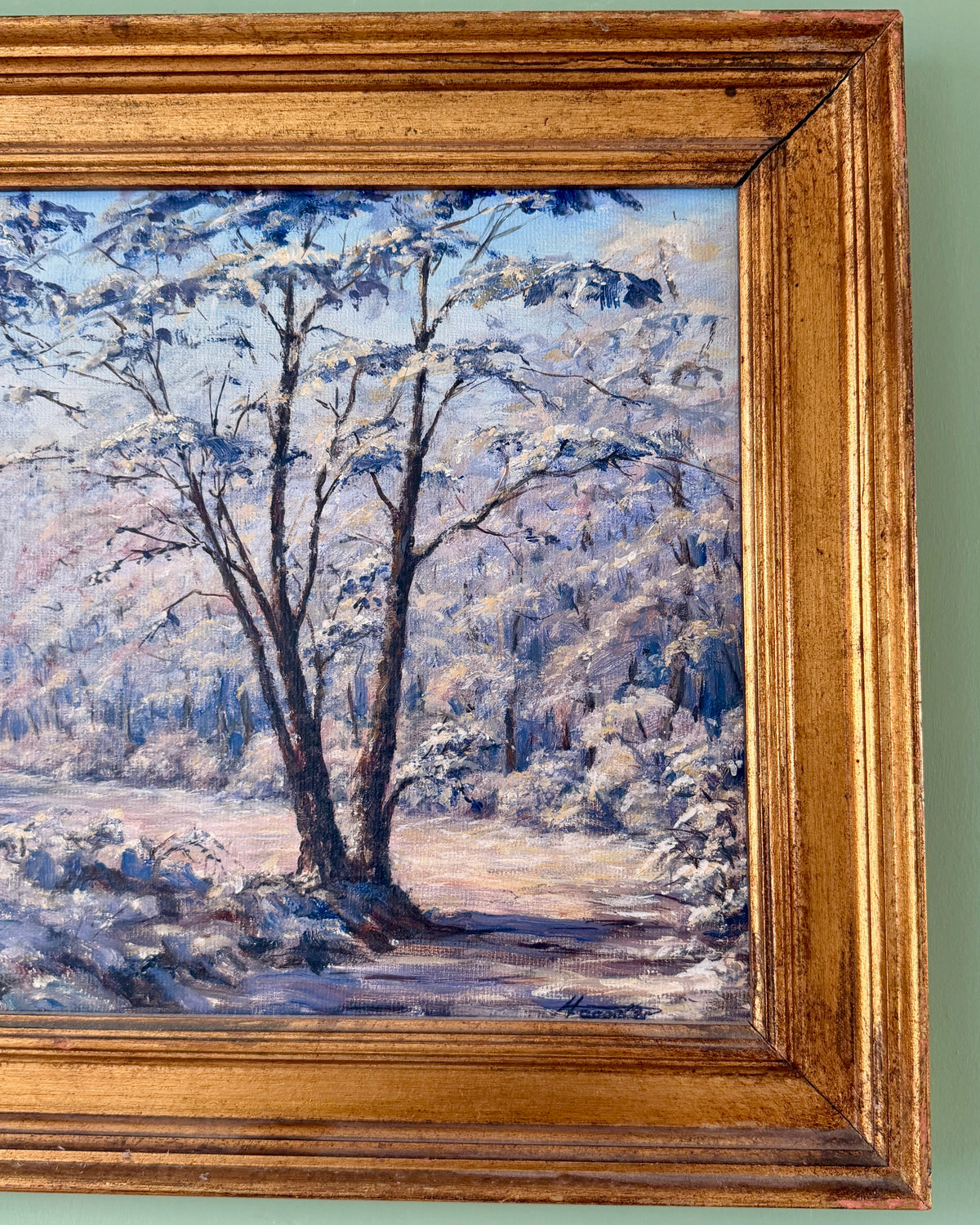 Impressionist Winter Landscape