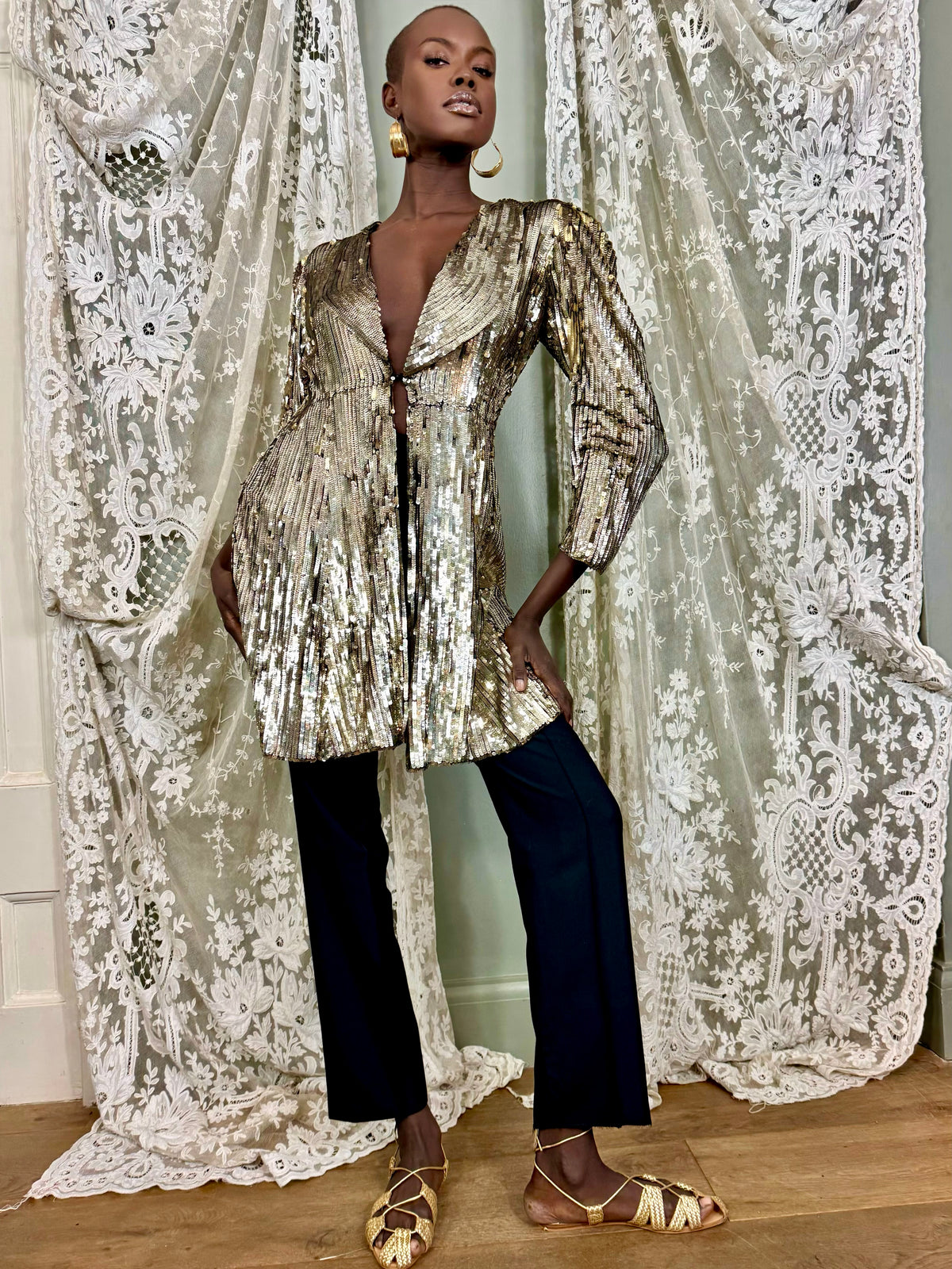 Vintage 1920s Sequins Coat