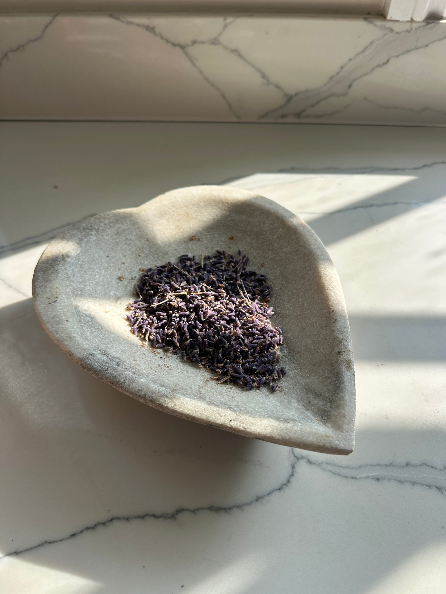 Antique Marble Heart-shaped Dish
