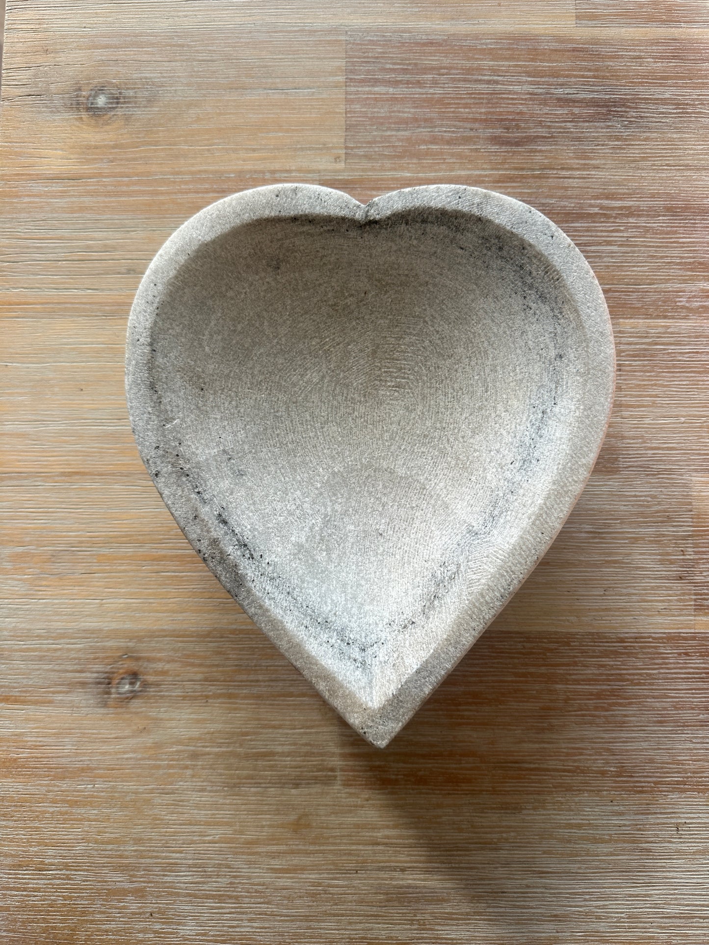 Antique Marble Heart-shaped Dish