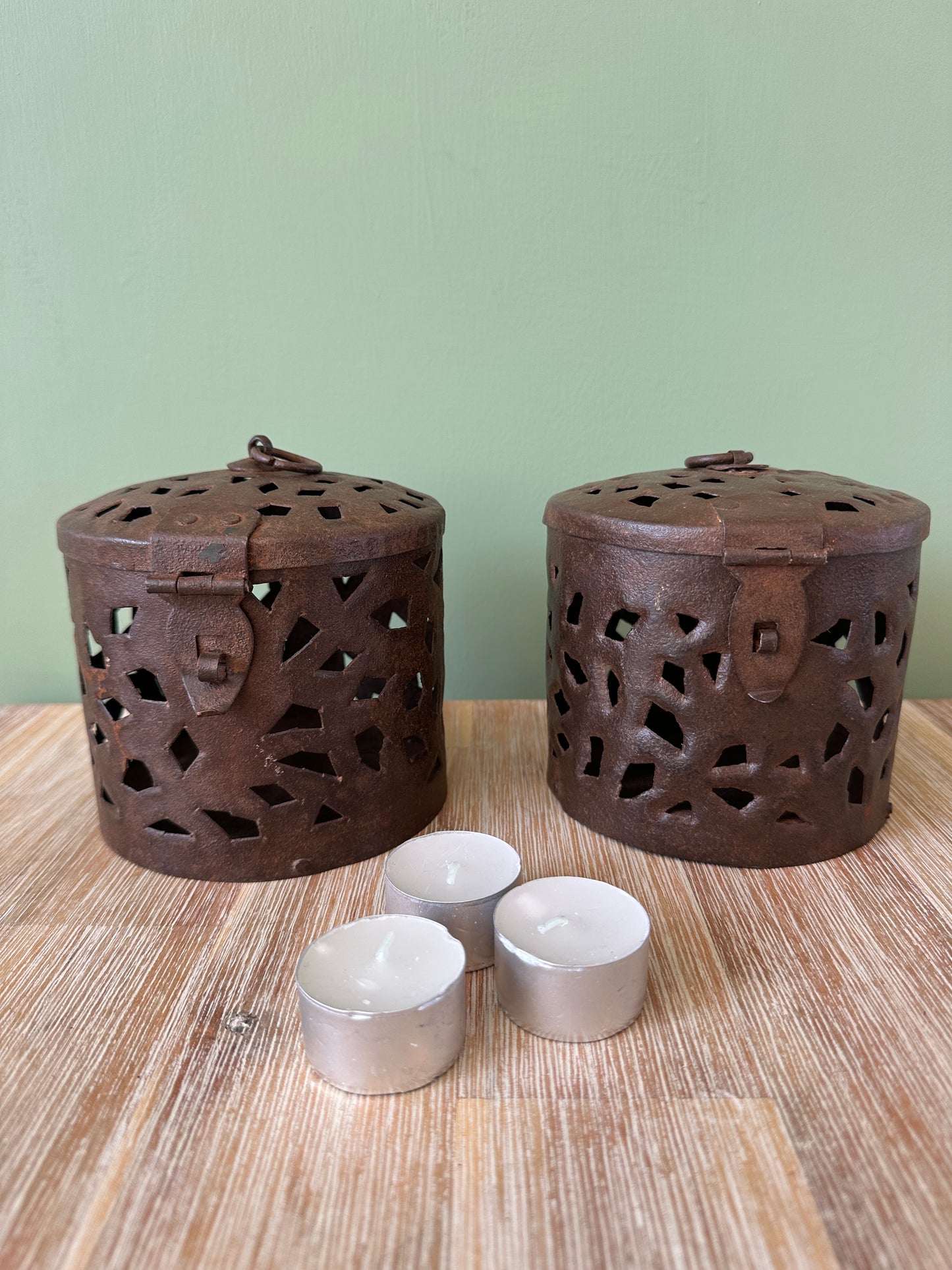 Vintage Indian Jali lantern