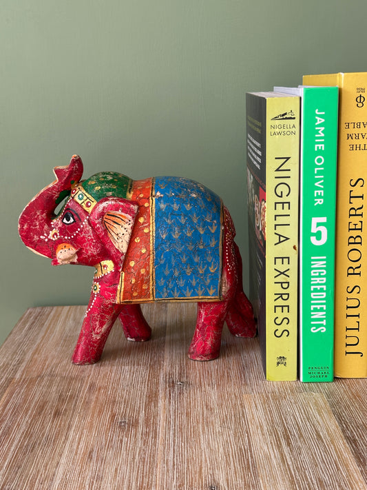 Pair of Large Red Indian Elephants