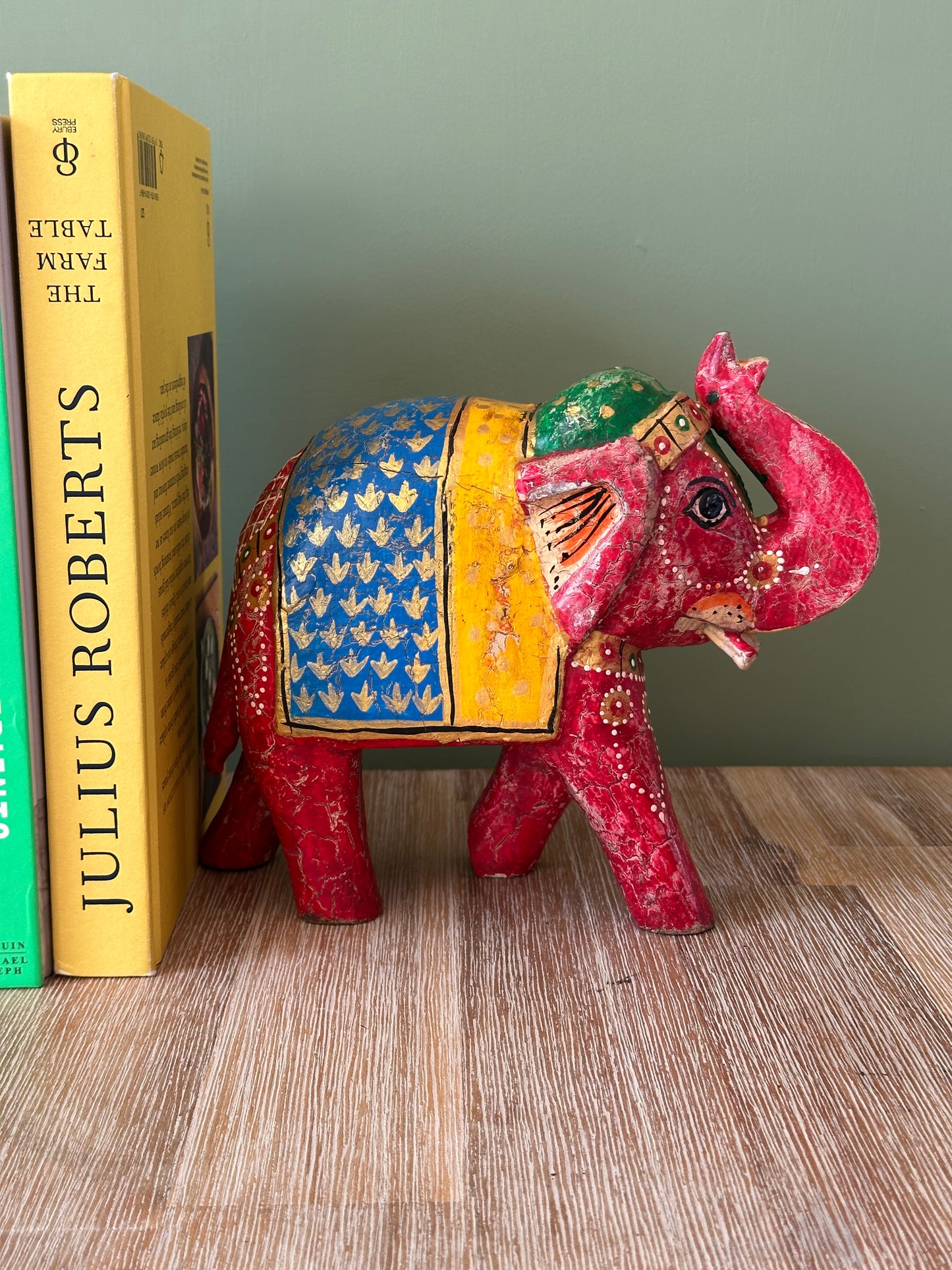 Pair of Large Red Indian Elephants