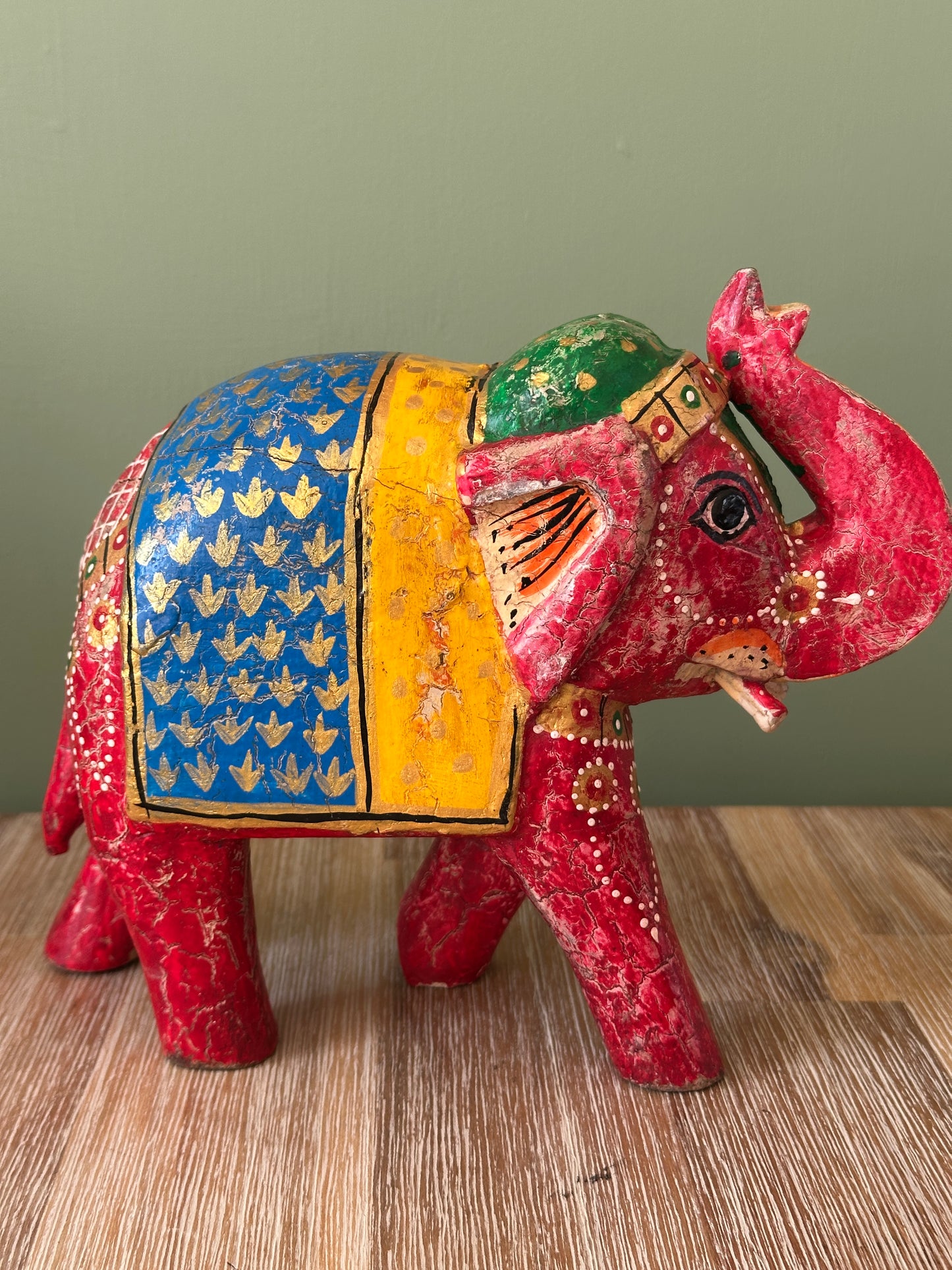 Pair of Large Red Indian Elephants