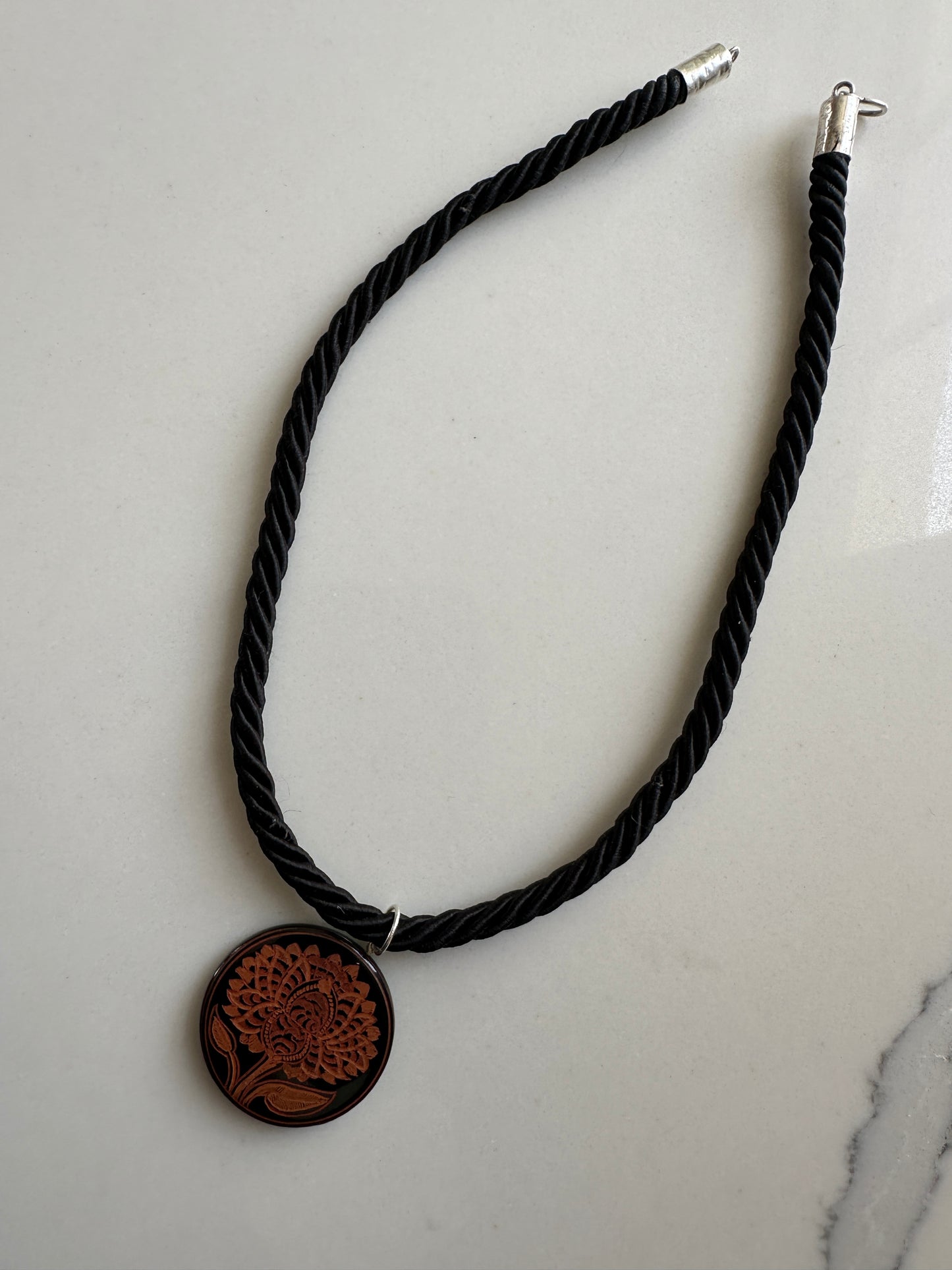 Lotus Lacquer Pendant