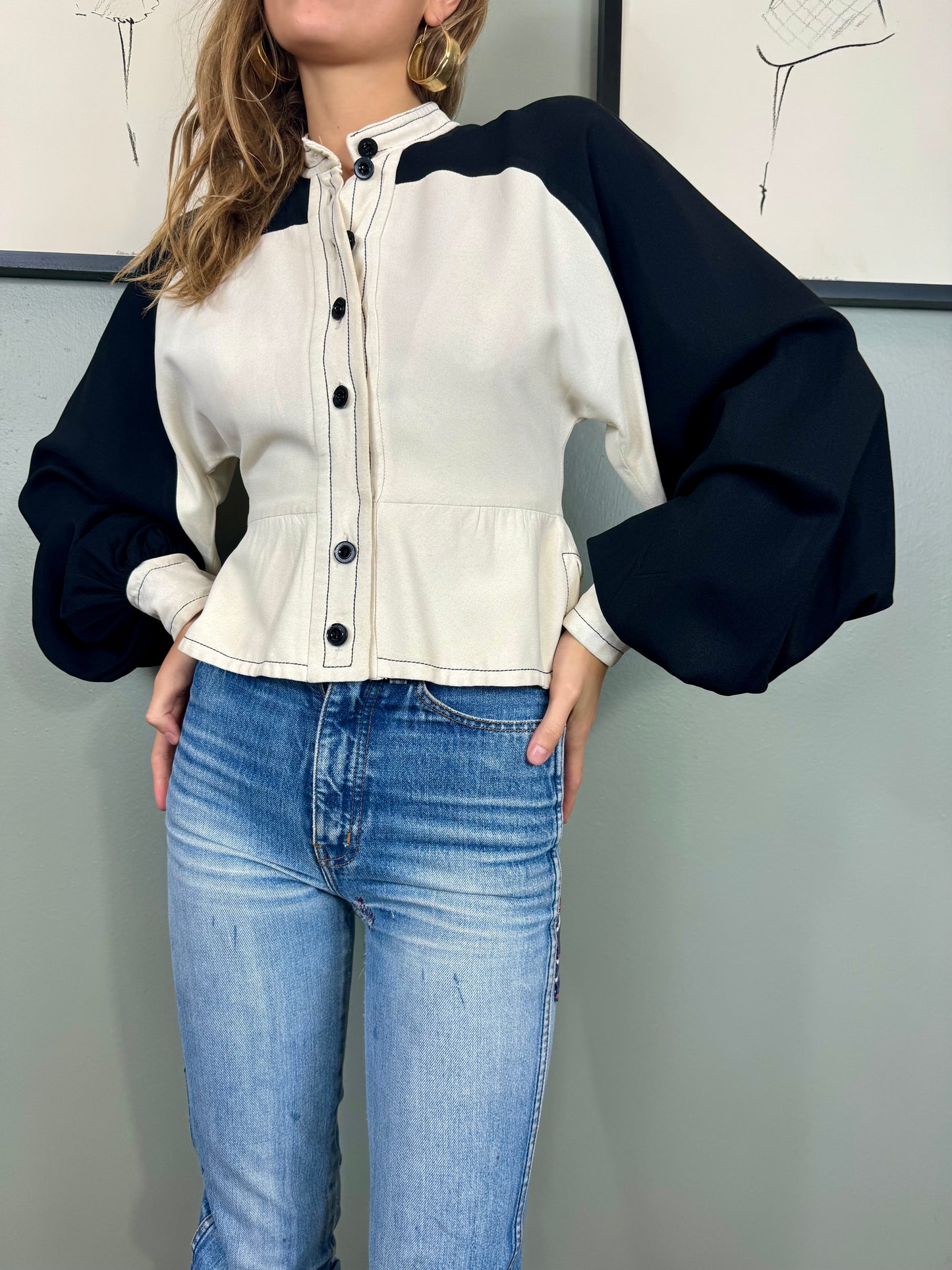 70s Jean Varon blouse