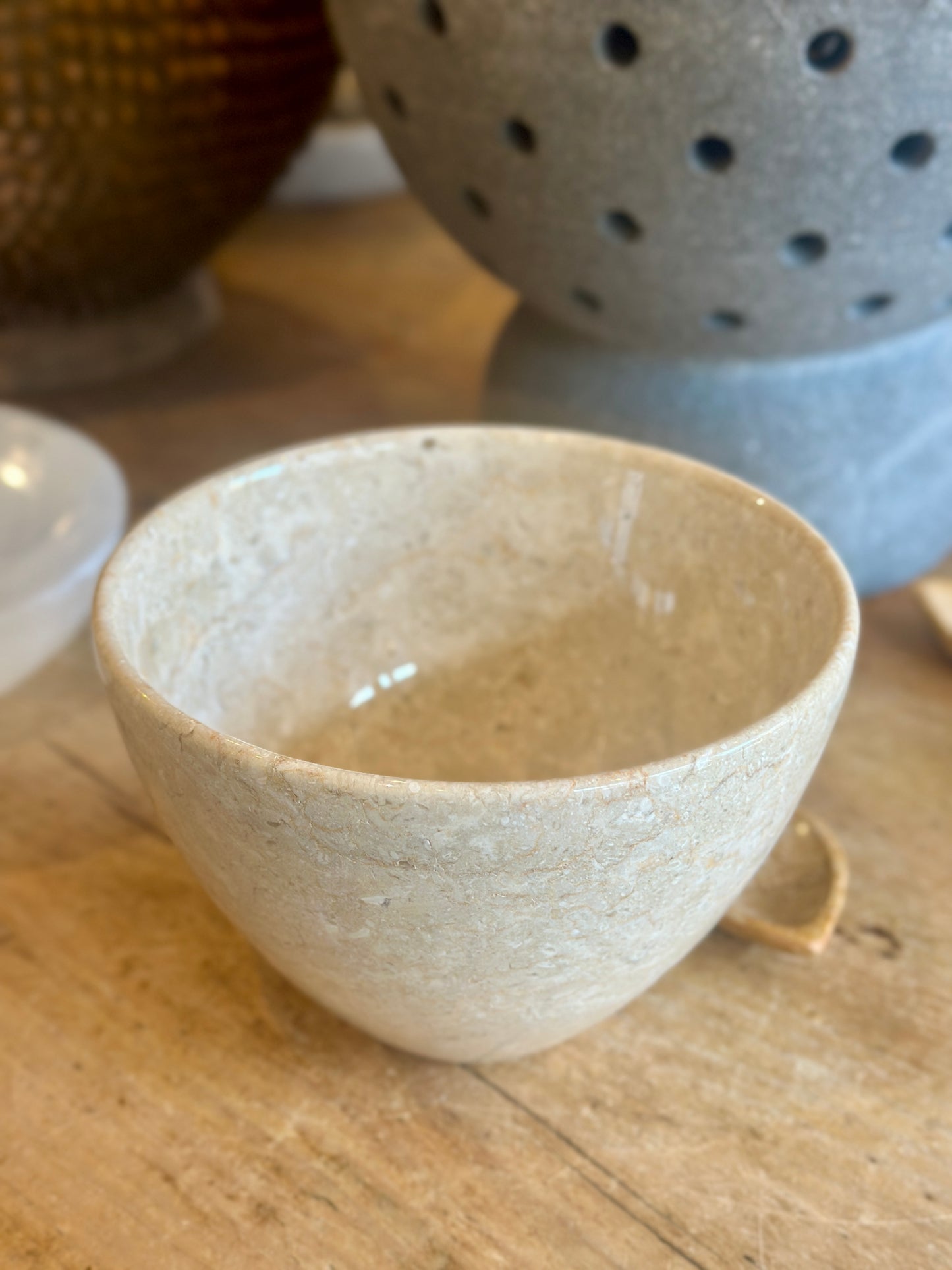 Sacred Libation Bowl in Marble