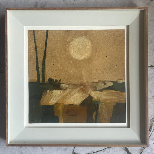 Autumn Moon Painting by Malcolm Chandler