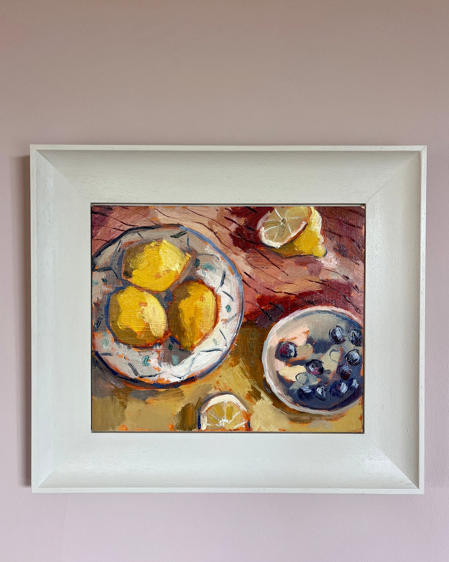 Lemons on Bowl & Blueberries