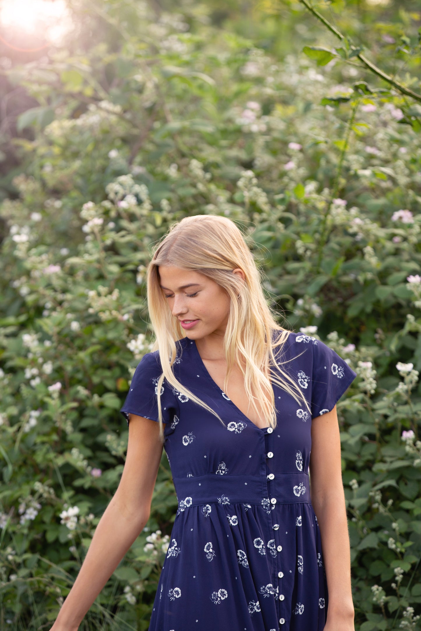 Monarch Button Dress