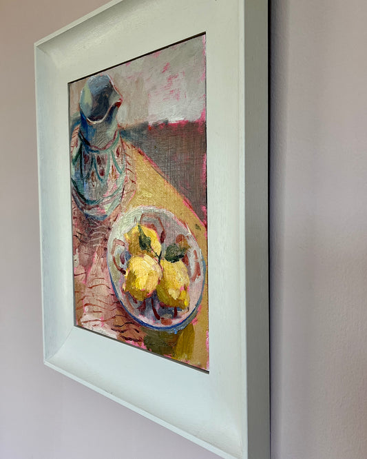 Moroccan Jug, Lemons Portrait