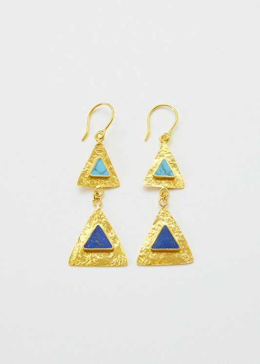 Lapis and Turquoise Earrings