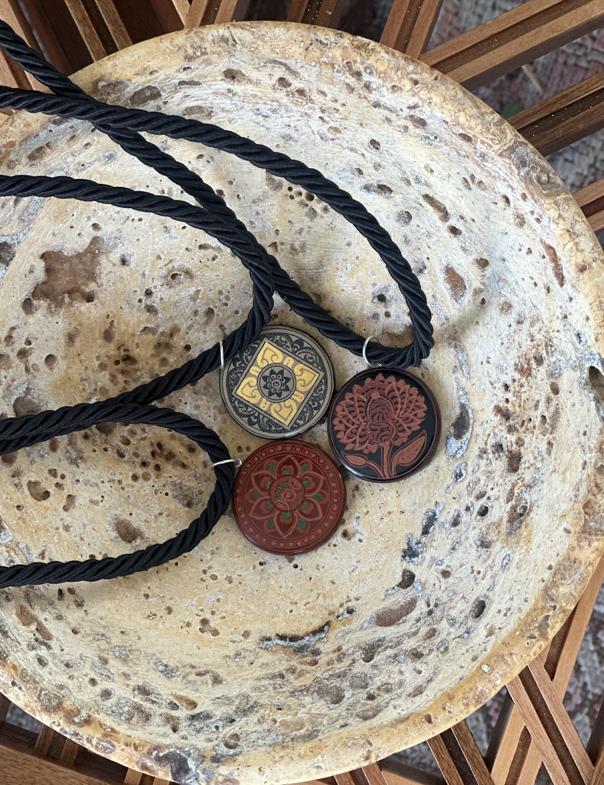 Lotus Lacquer Pendant