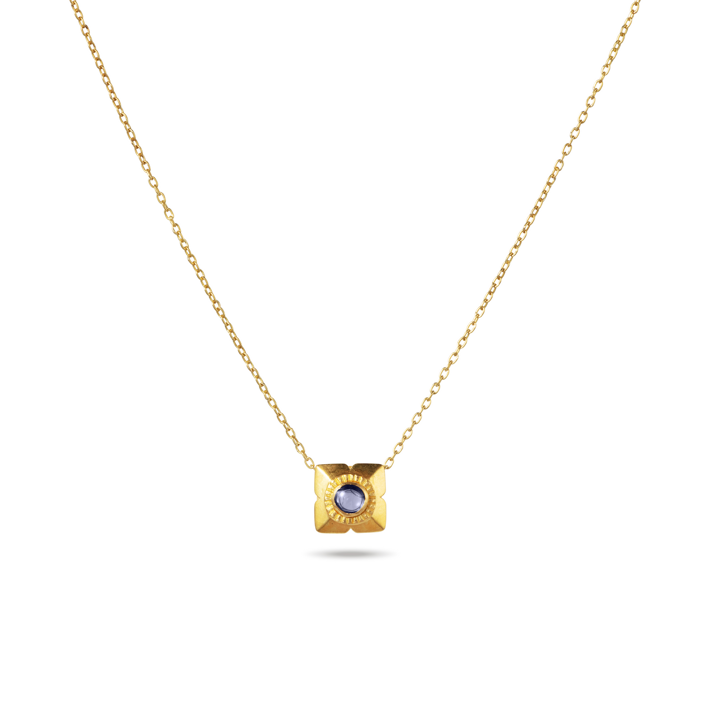 Lily Bead Square Necklace