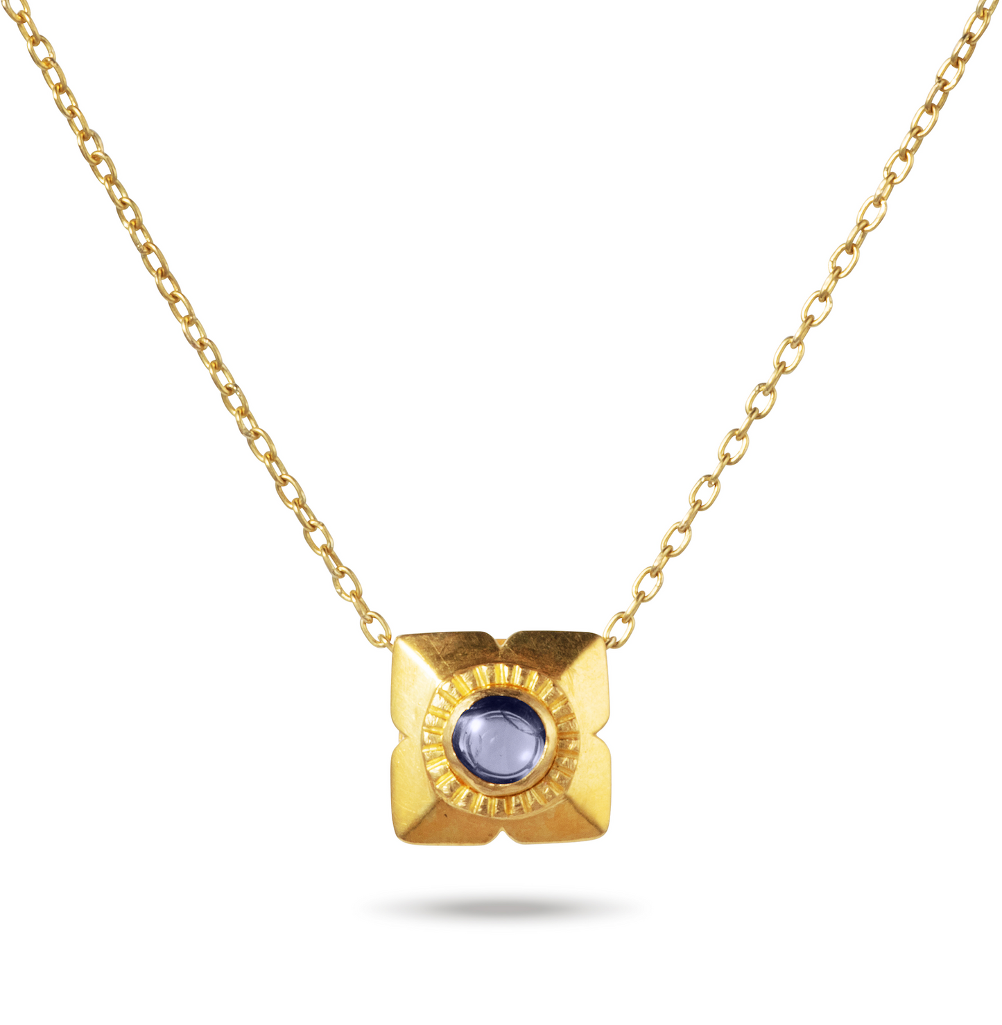 Lily Bead Square Necklace
