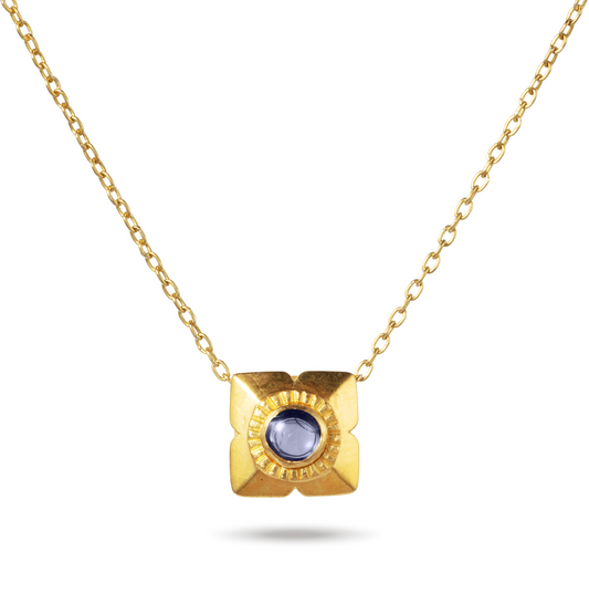 Lily Bead Square Necklace